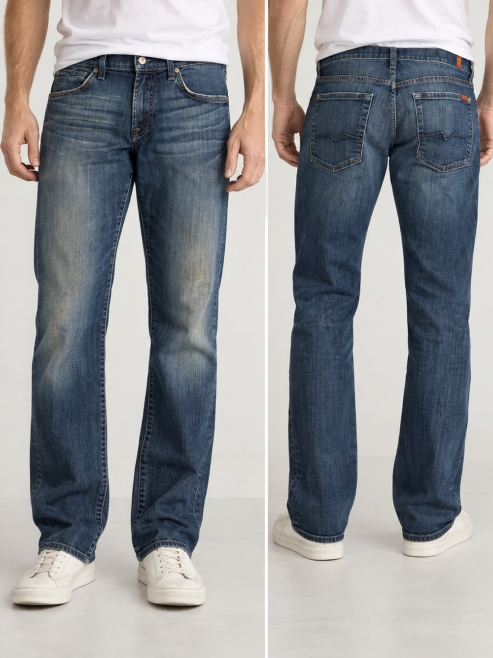 7 For All Mankind Austyn Relaxed Straight Leg Jeans 33/32